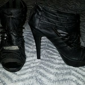 Black stiletto heels